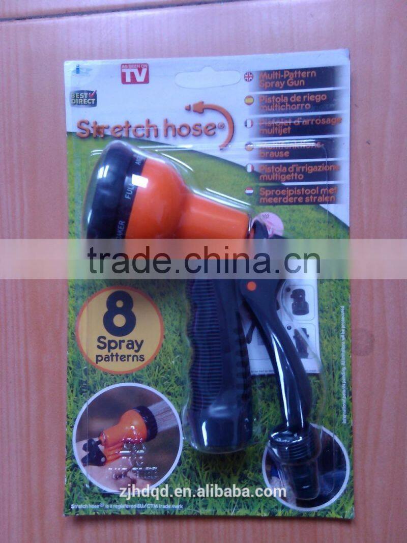 water washing gun for car and garden use , USA type washing gun ,all plastic material