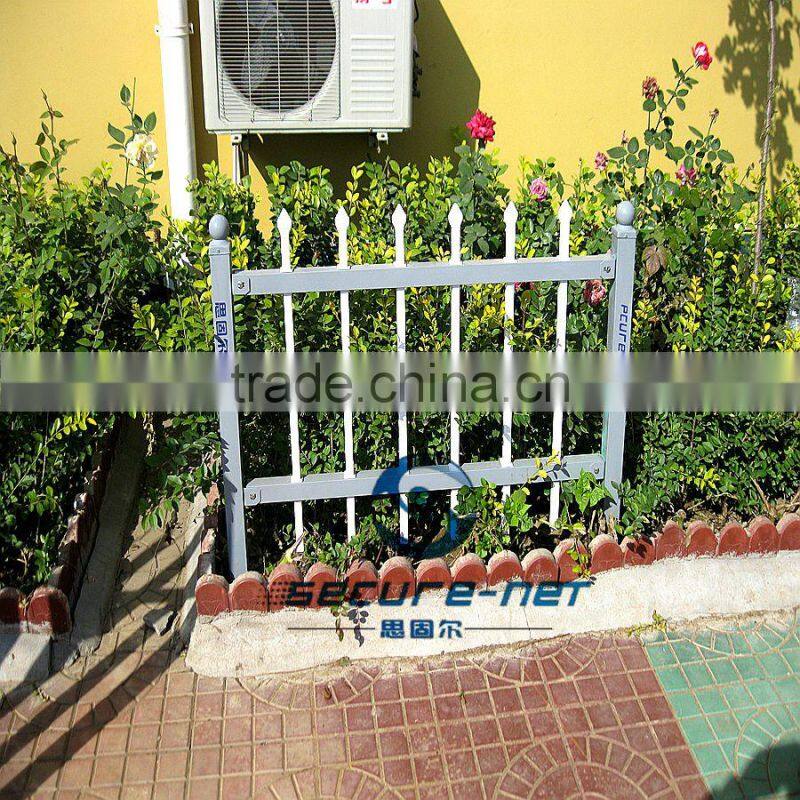 decorative metal galvanized garden fence