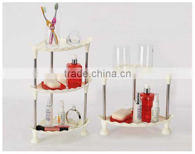 kitchen bathroom stainless steel storage rack/bathroom triangle corner storage rack 4 layers