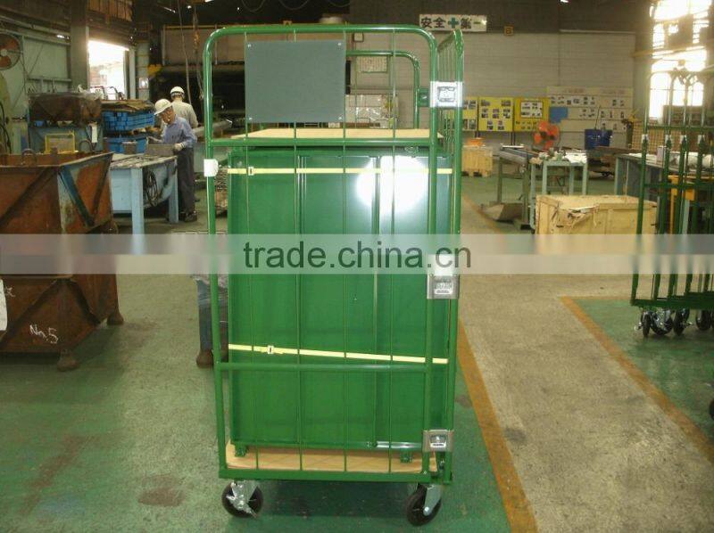 nesting folding mesh roll container