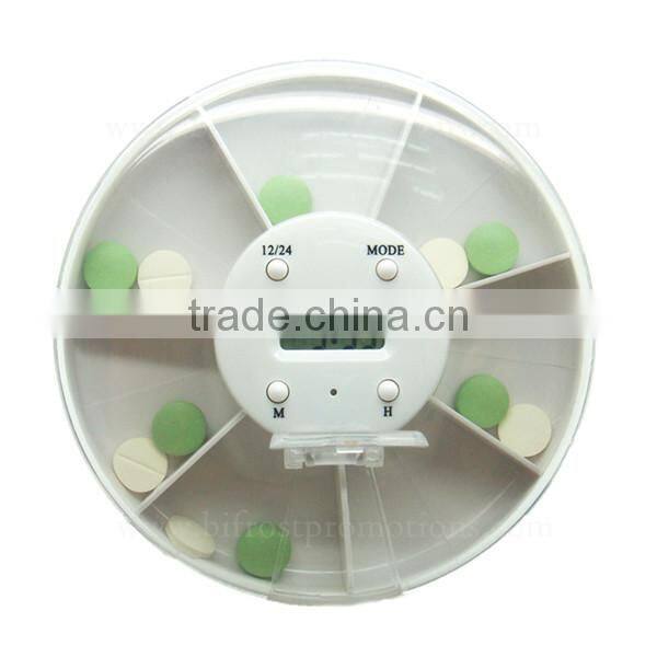 7 Day 5 Group Alarm Plastic Pill Reminder Pill Box With Alarm Timer