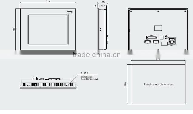 MT4522TE 10.1" 16:9 TFT 800X480 pixels LED USB/Serial port hmi touch screen panel HMI