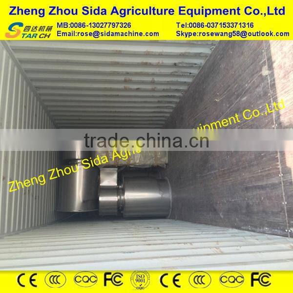 professional stainless steel cassava gari frying machine