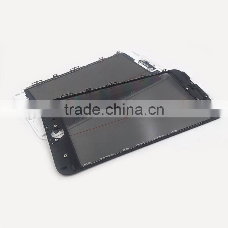Original Glass with 250u OCA Sticker with Original Polarizer and cold press Bezel Frame For iPhone 6 6plus 6S 6S Plus