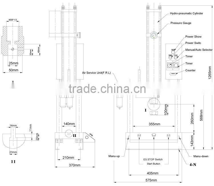 Exclusive JULY brand model punching machine tube