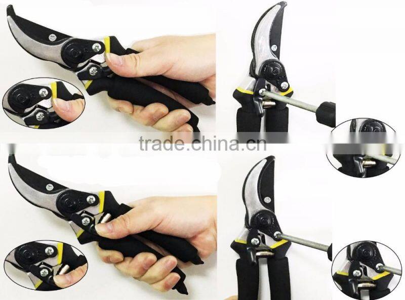 Pruning Shears Extra Hardness Garden Hand Pruners-cutting Easier Ergonomic, Comfortable Slip Less Effort