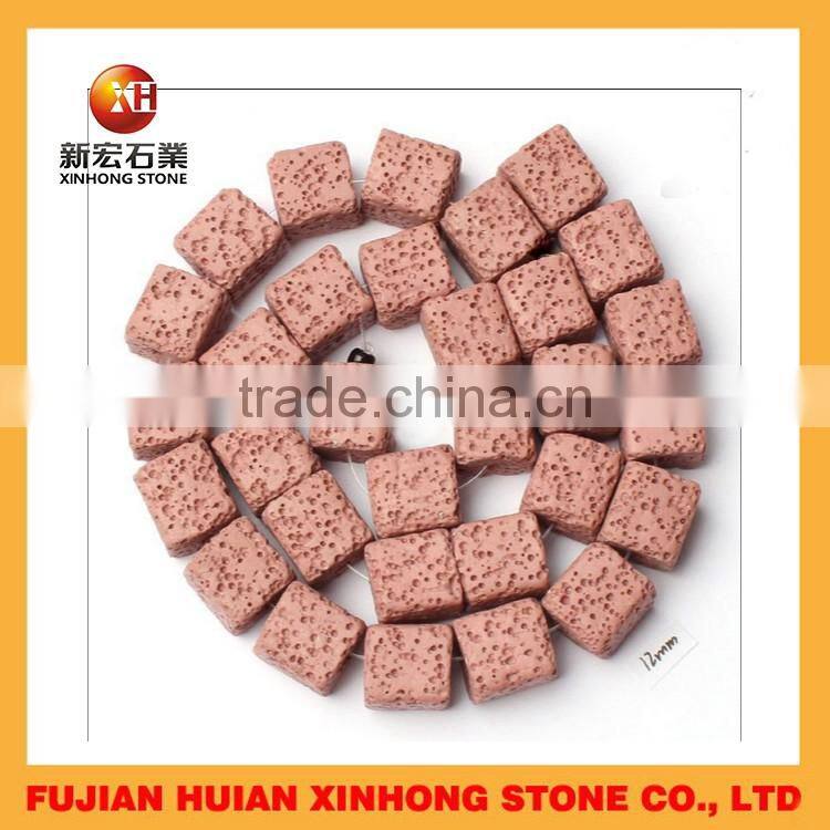 decorative red volcanic garden rocks for sale