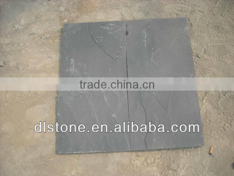 Black Slate Floor Tile 30*30 Low Price natural split