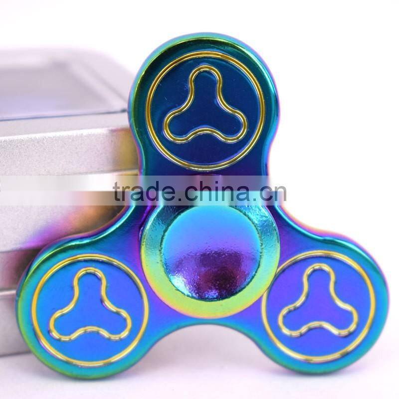 Colorful Rainbow Spinner, copper hand spinner toys wholesale