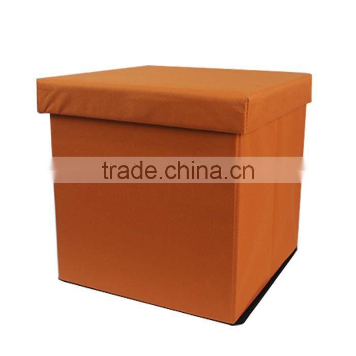 Solid Orange Color 600D Polyester Household Storage Foot