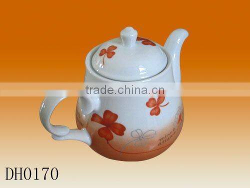 Factory direct manufacturer wholesale color glazed painting 600ml porcelain ceramic chinese tea pot