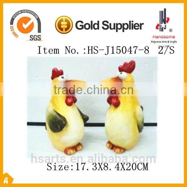 8" attractive ceramic crow decorative figurines for ornaments 2/S