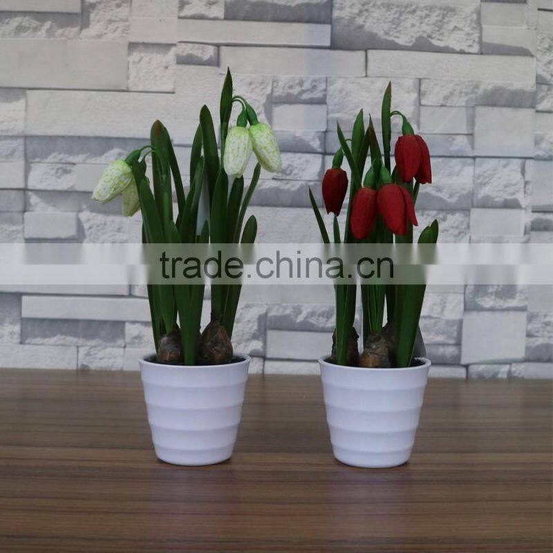 Table artificial mini saussurea flower bonsai for home and commercial decoration
