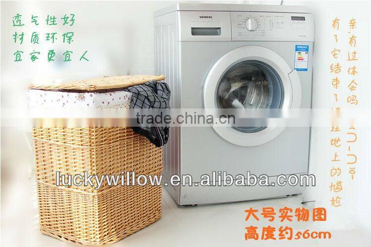 large wicker laundry basket with handle knitted laundry basket