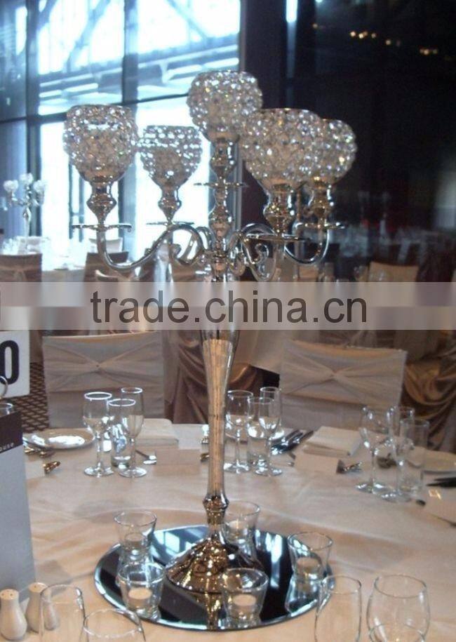 copper plated candle stick candelabra