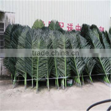 artificial plastic coconut palm leaves