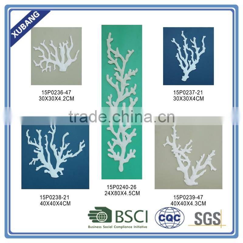 resign coralal wall plaque home decoration