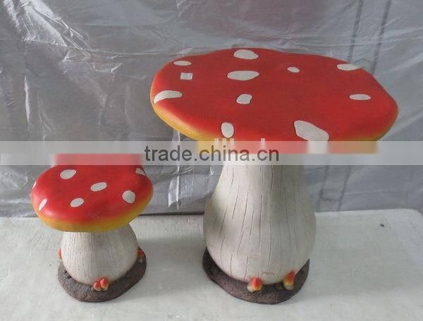 Beautiful mushroom shape fiberglass garden chair