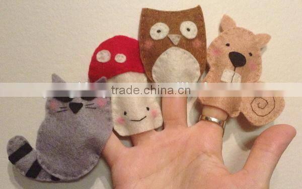 2017 best selling new product decorative custom handmade fabric felt cheap fashion innovative cat hand puppet wholesale