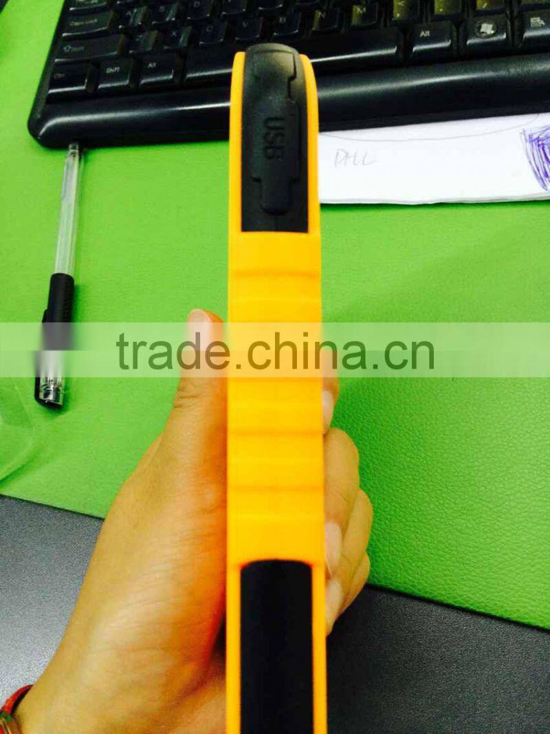 waterproof Solar power bank capacity 10000mAh with AC charger and USB cord for mobile phones and USB devicecs