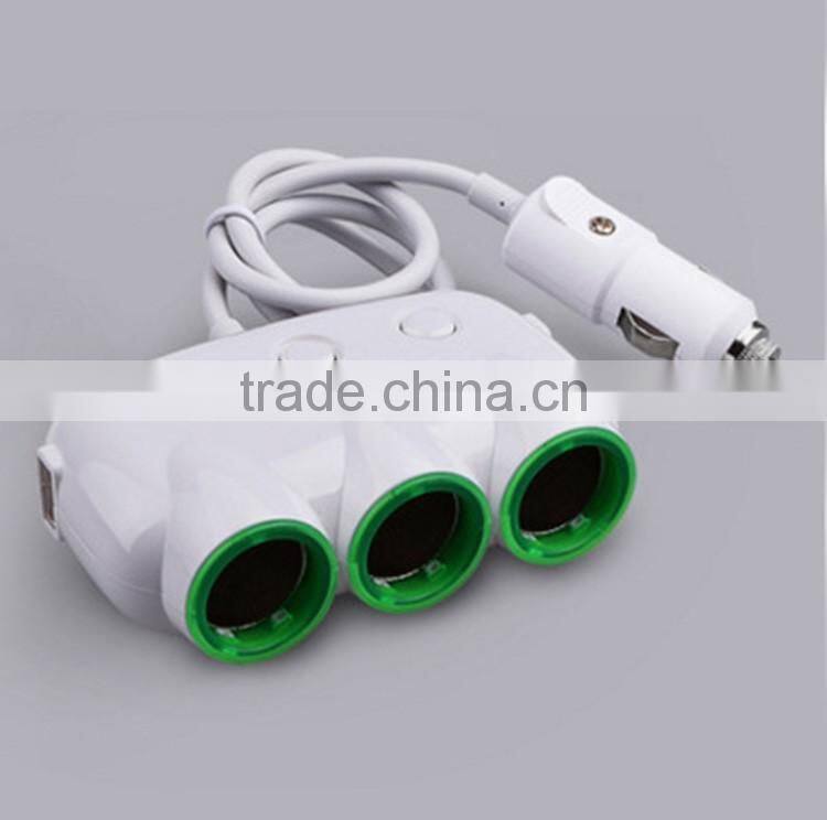 Multi-functional one-third Car cigarette lighter