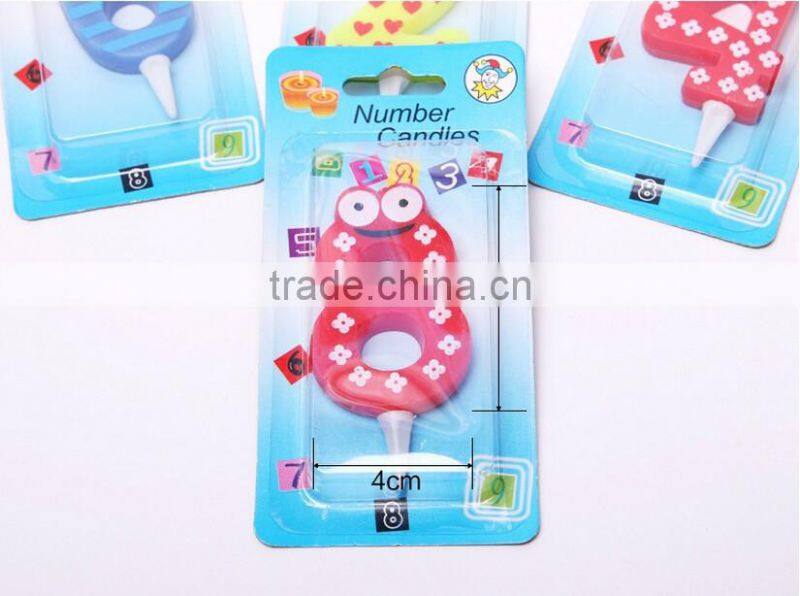 Frog Cartoon Memorial Arabic Numerals Happy Birthday Candle