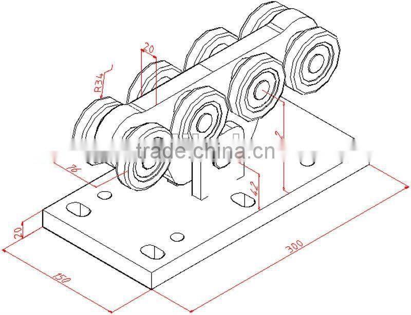 carriage gate roller