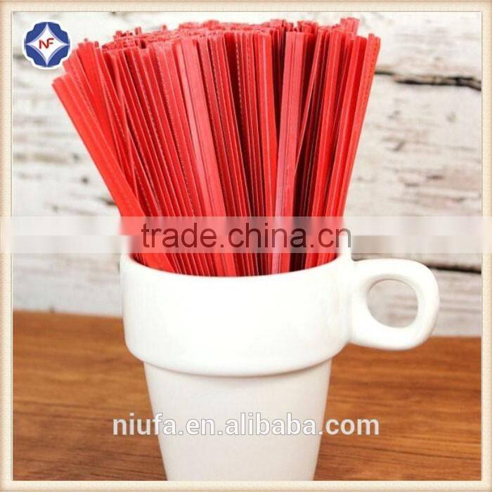 PVC coated gift/bags twist tie wire /twisted wire coat hook