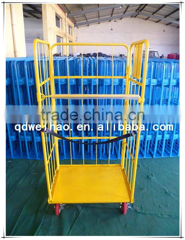 2016 new products of high quality supermarket foldable heavy duty metal mesh roll container