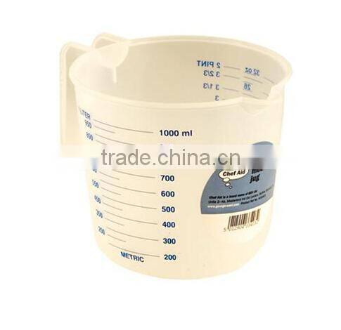 OEM Plastic Kitchen Measuring Jug Cups, cute Clear Plastic Measuring Jug Cup