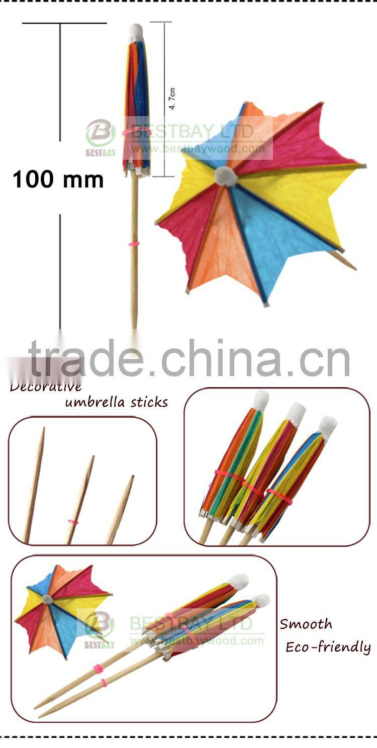 2015 Christmas promotion pretty parasol decorative picks