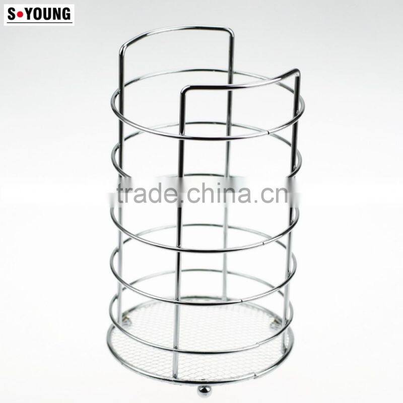 43004 Steel Wire Sink Basket Cutlery Holder Cooking Utensils Storage Kitchen Rack