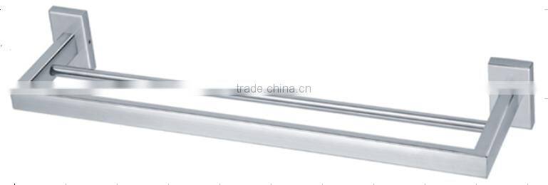 Bath Hardware factory supply stainless steel double bar towel rack