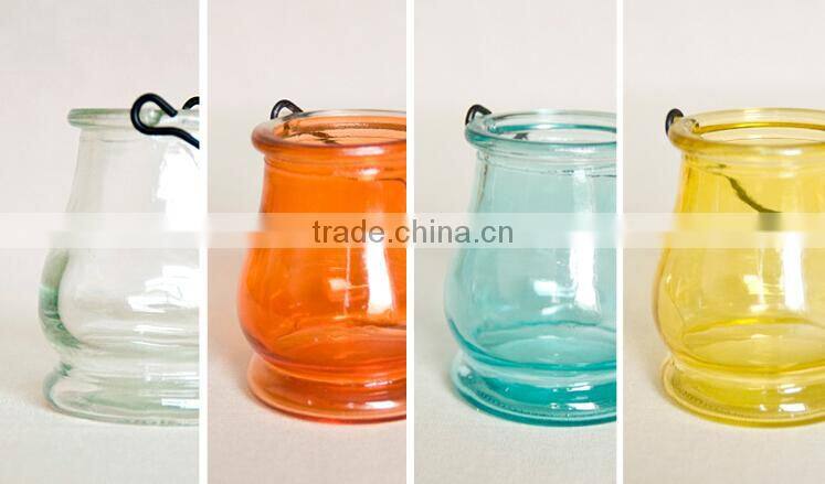 Multicolour Glass Candle Holder Fashion Mousse Small Vase Ball Custom Wholesale Wedding Decoration Candlestick