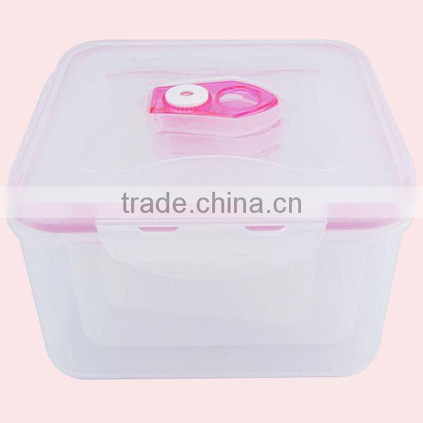 Square Take Away Airtight Plastic Food Container