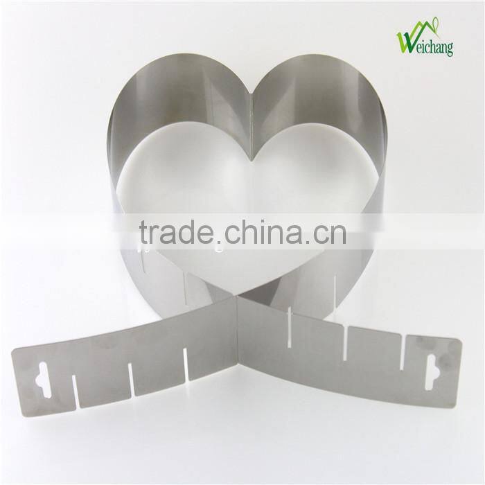 WCA139Cake Adjustable Stainless Steel Mousse Mould Layer Cake Slicer Kit Stainless Steel Cake Mousse Mould Cake Bakeware Adjust