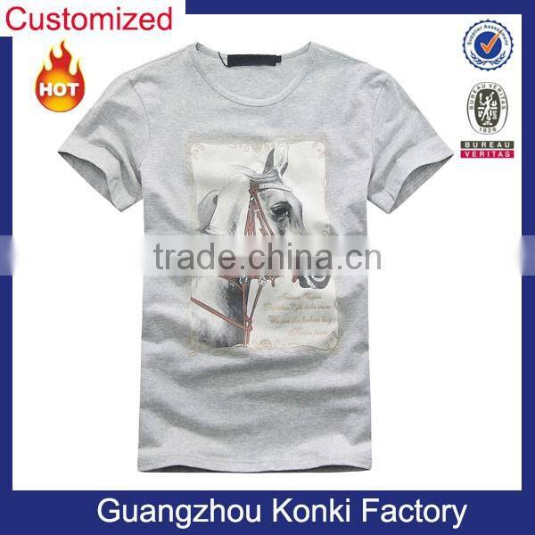 cool cat with black glasses picture T shirt Round neck T COTTON T SHIRT