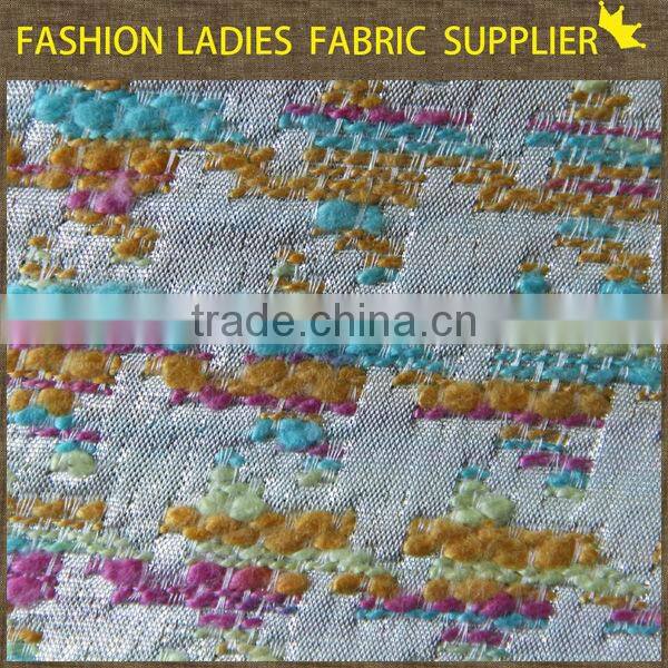 shaoxing textile New styles! poly/ctn jacqaurd fabric,garments fabric,ladies' wearing fabric wholesale jacquard fabric