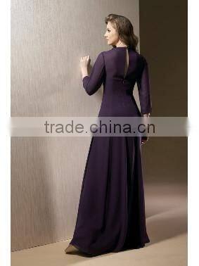 Purple simple prom dresses