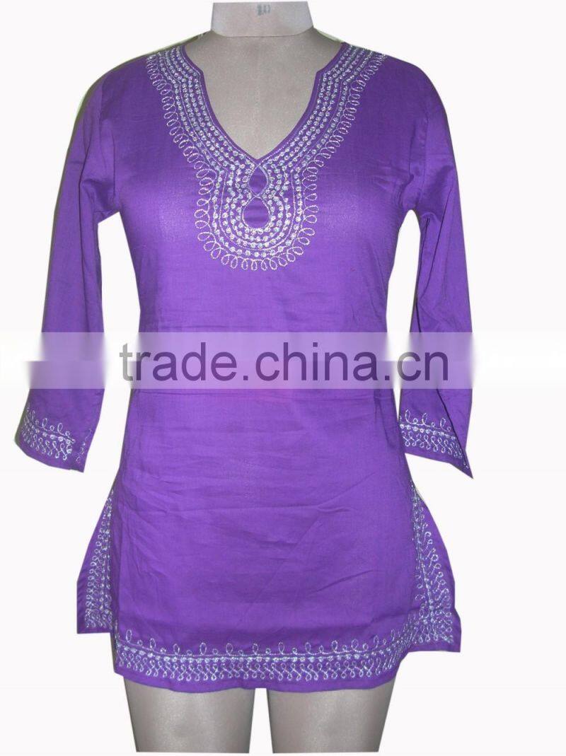 Polka Dot Cotton Tunic