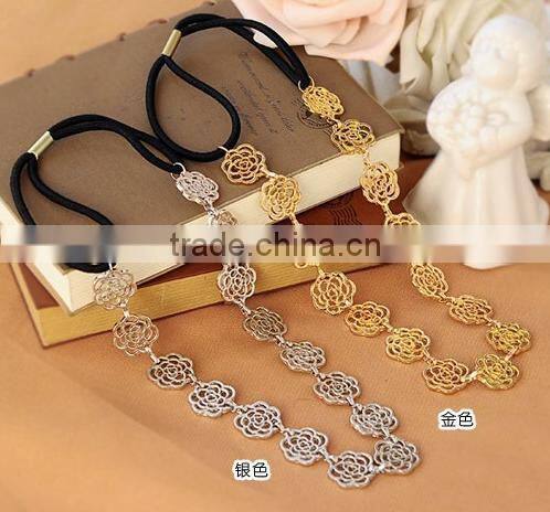 colorful feather handmade woven cord hair accessories fashion women feather headbands hair jewelry for party 2016