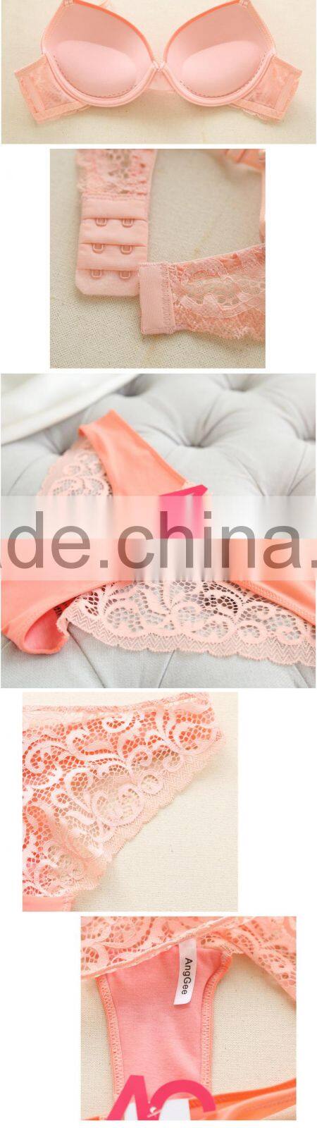 HSZ-5001 Sexy Fancy Beautiful Bra Hot Panty Set Latest Fashion Cotton Underwear Lady New Design 2017 Stylish Lingerie Women