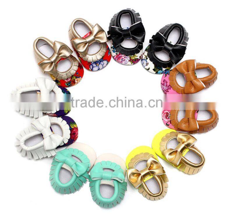 Toddler Infant Newborn Baby Moccasin Shoes Leather Shoes Best Quality