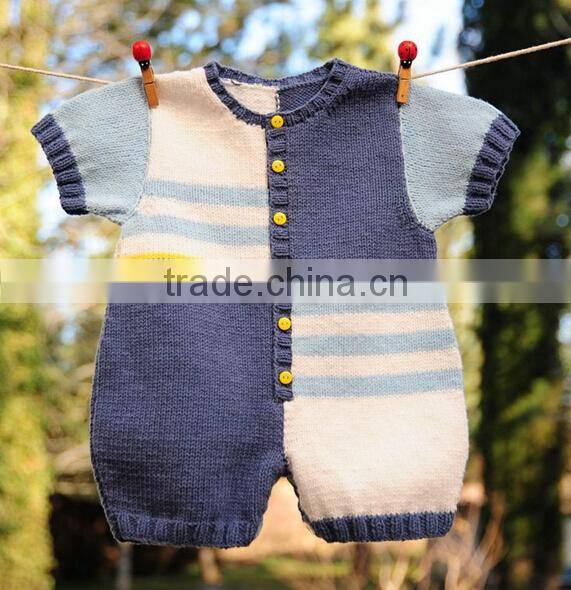 2015 New Fashion children wear baby boy romper set