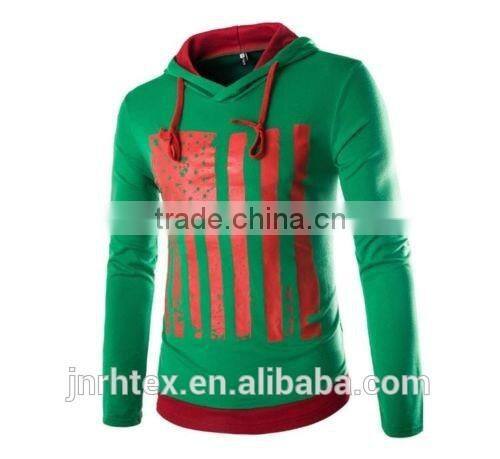 Hot Mens Long Sleeve Custom Print Couple lover Hooded Sweatshirt