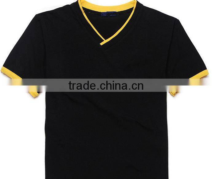 wholesale short sleeve custom polo V-neck t-shrts for summer
