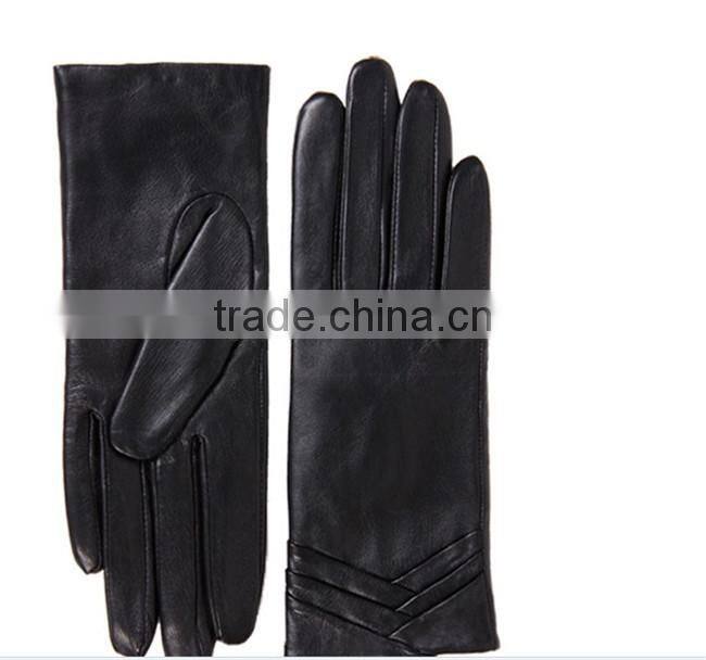 red design fashionable leather gloves