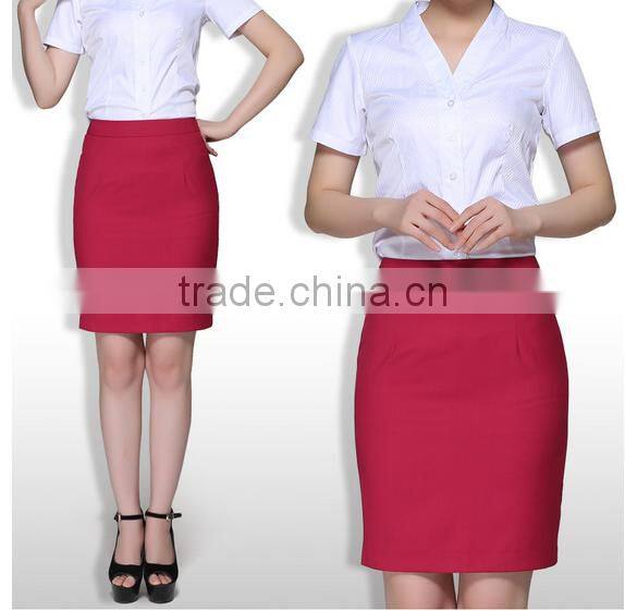 OEM Custom Women Pilot Skirt Airline Stewardess Uniform