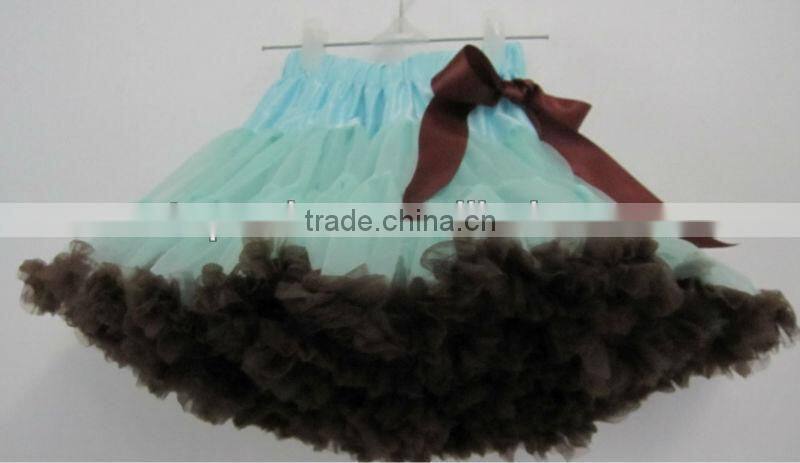 yellow baby girl fluffy pettiskirts girl's tutu skirts