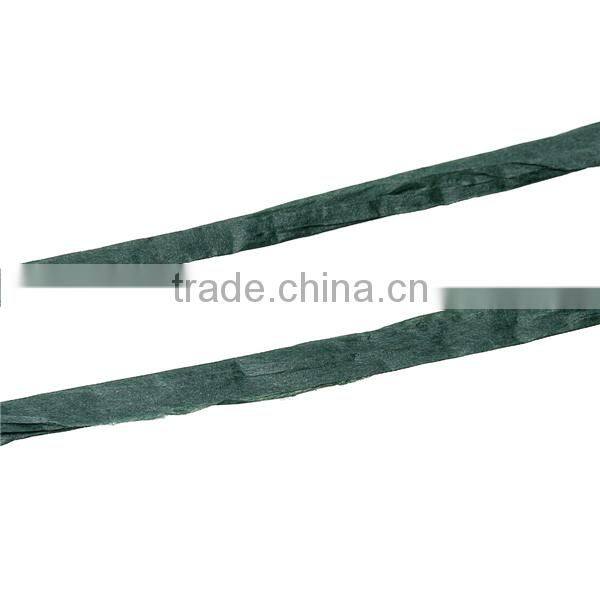 Raffia Paper Jewelry Ribbon Cord Dark green 0.2mm, 4.0mm-8.0mm, 2 Rolls (Approx 20 M/Roll)